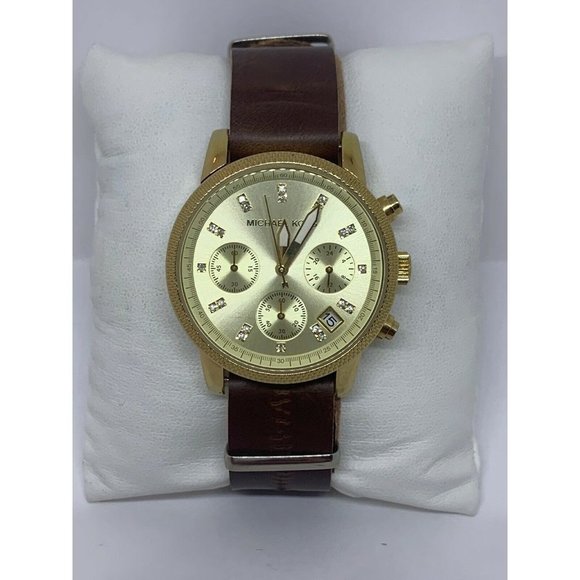 Michael Kors MK5676 Women\'s Leather Analog Dial Qu main image 7